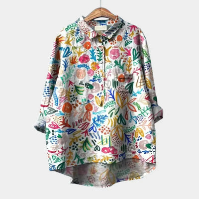 SOFIA | Oversized Floral Blouse