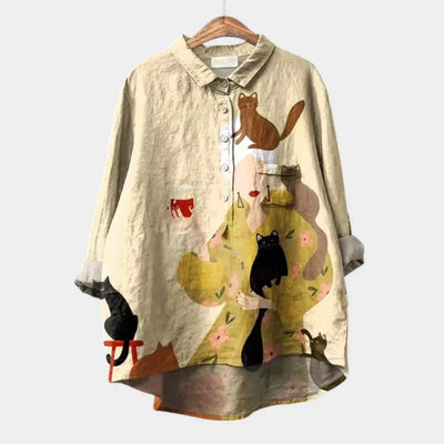 ELISABETTA | Oversized Floral Blouse