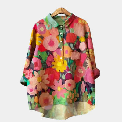 ELISABETTA | Oversized Floral Blouse