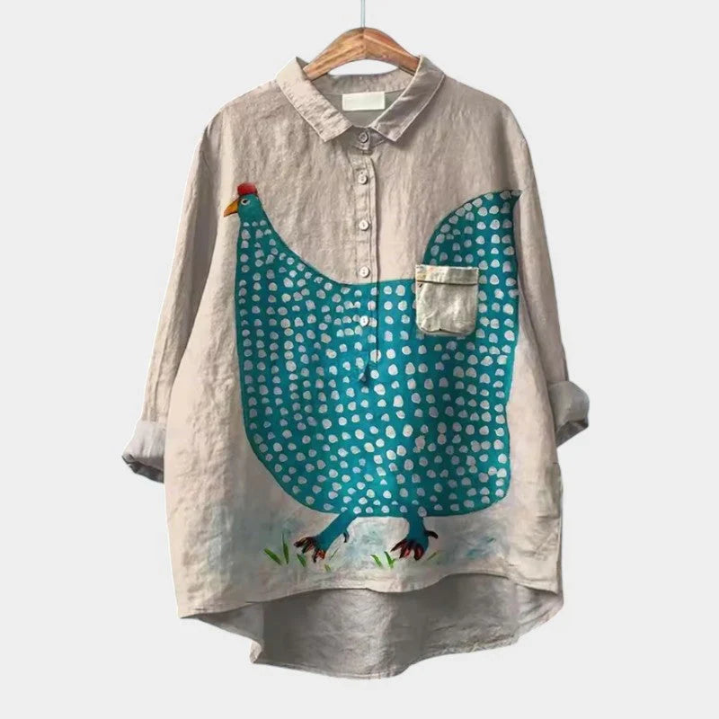 ELISABETTA | Oversized Floral Blouse