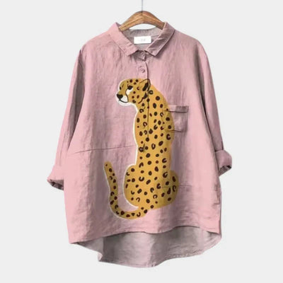 VIOLETTA | Oversized Floral Blouse